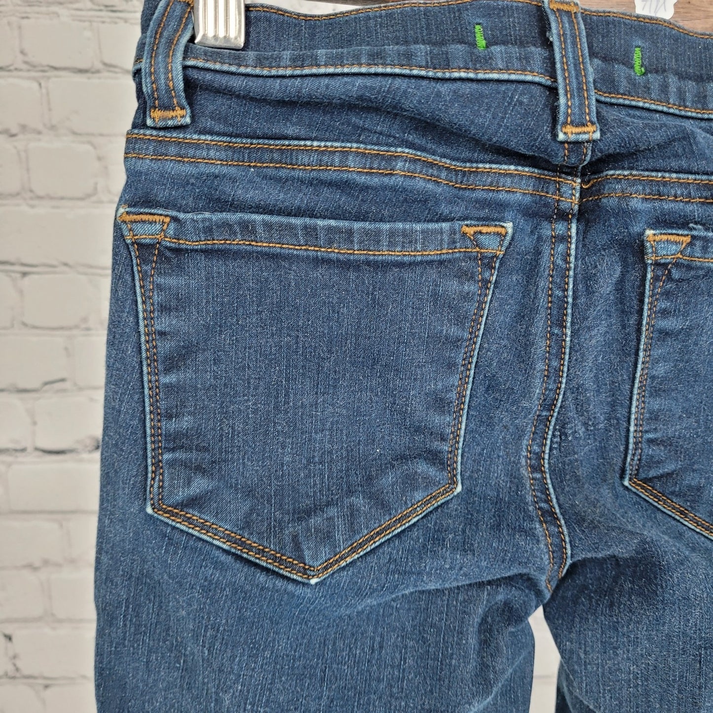 J Brand Clear Indigo Low Rise Skinny Jeans USA Faux Front Pockets 24 (24x26.5)