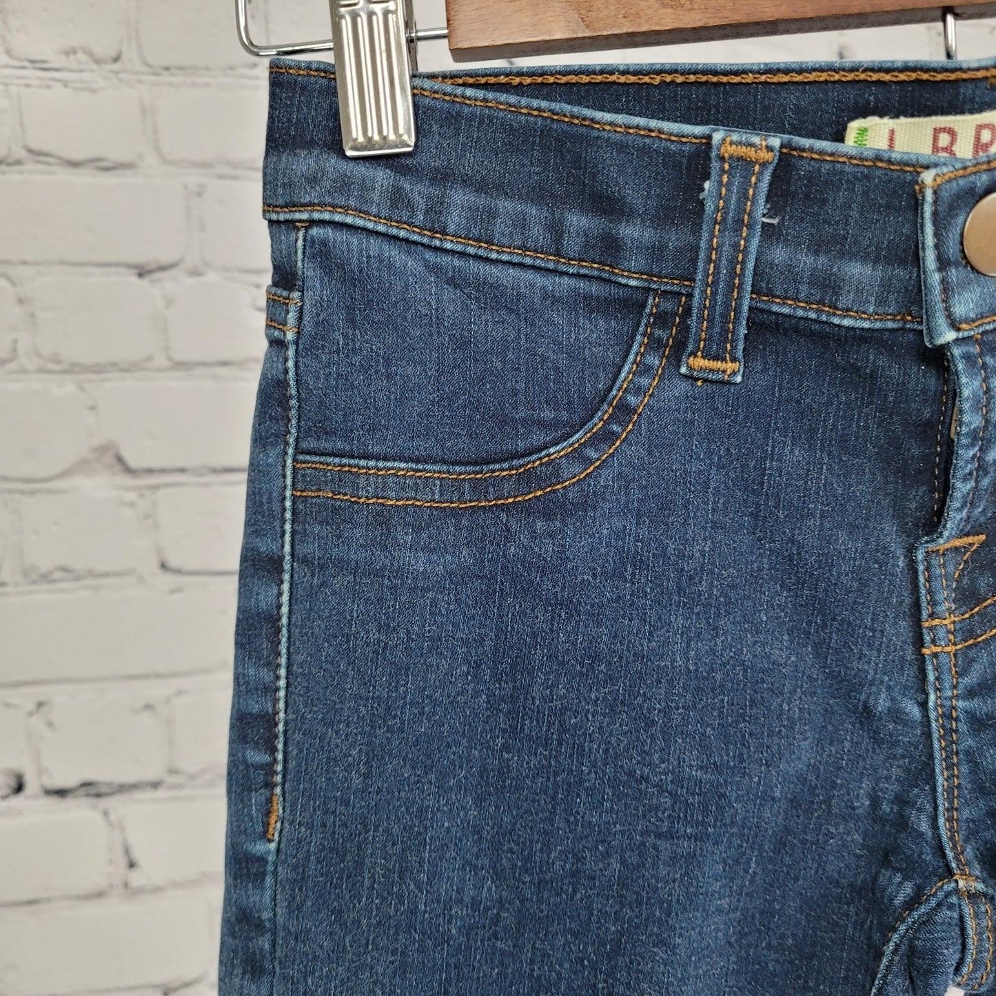 J Brand Clear Indigo Low Rise Skinny Jeans USA Faux Front Pockets 24 (24x26.5)