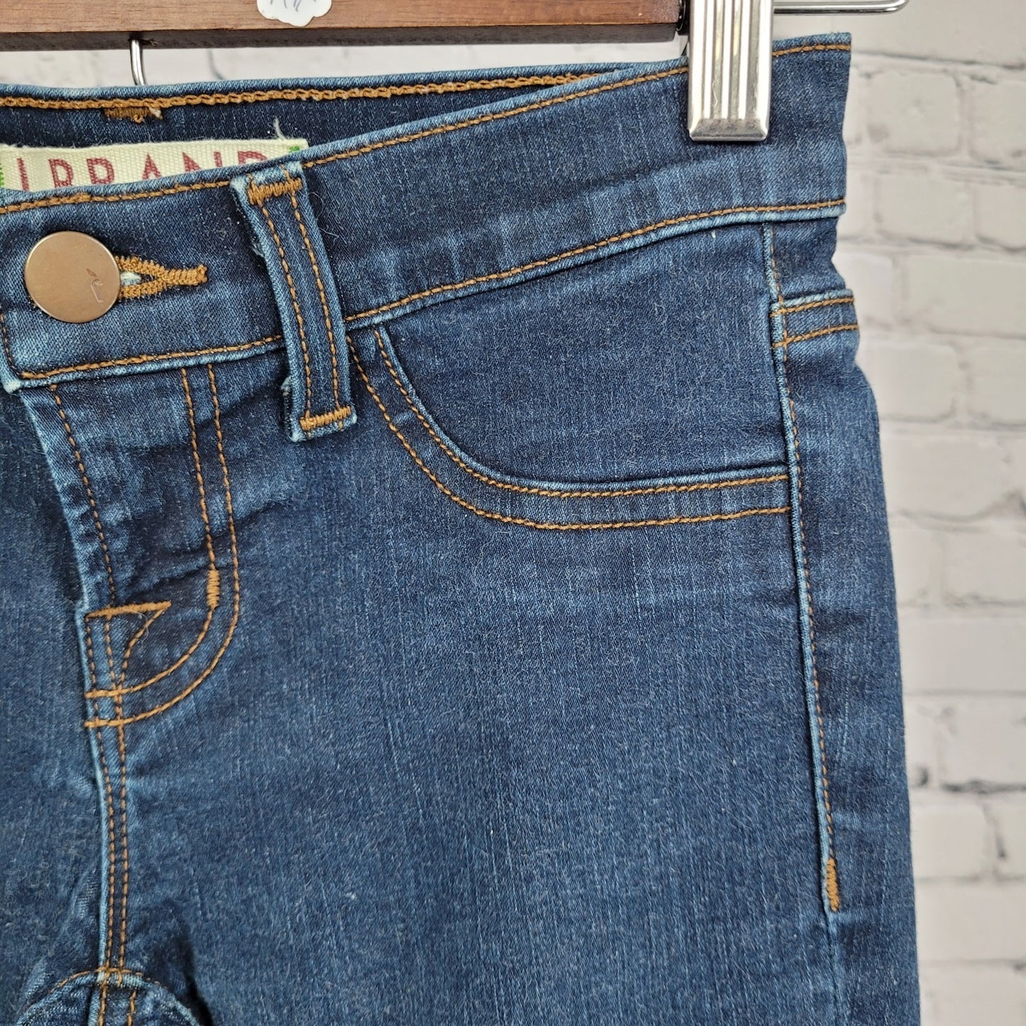 J Brand Clear Indigo Low Rise Skinny Jeans USA Faux Front Pockets 24 (24x26.5)