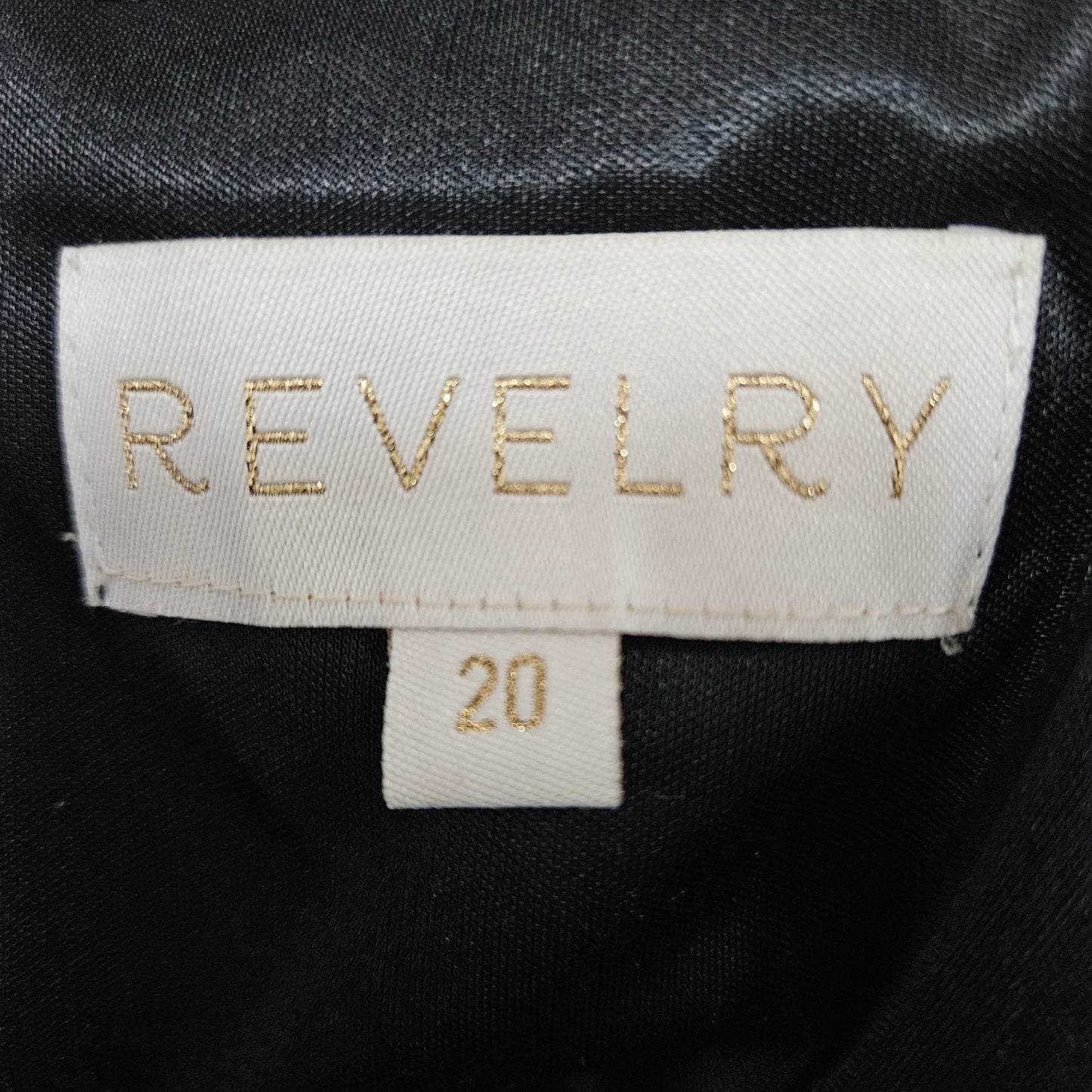 Revelry Black Strappy Ruched Side Slit Padded Bodice Lined Formal Maxi Dress 20