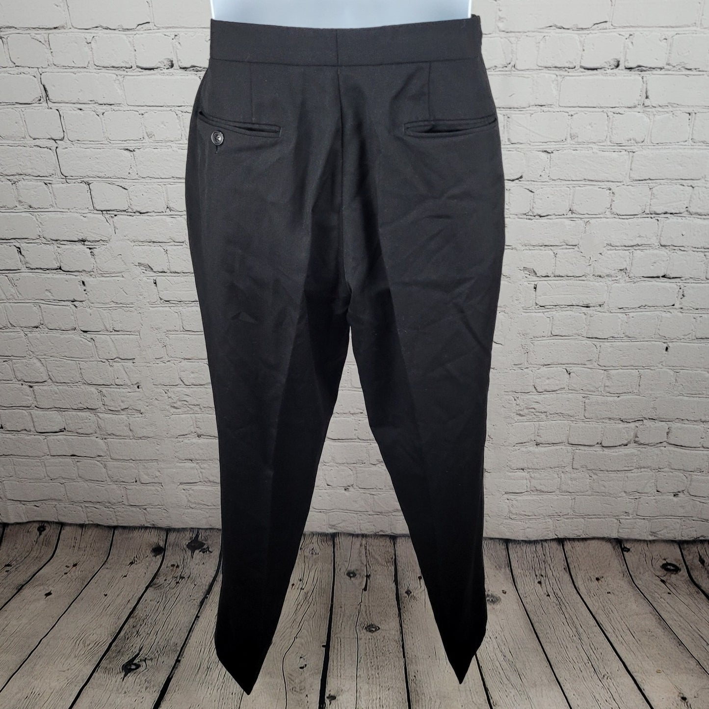 Ike Evening Black 100% Wool Super 120's Slim Fit Full Tuxedo Suit 39S (33-35x29)