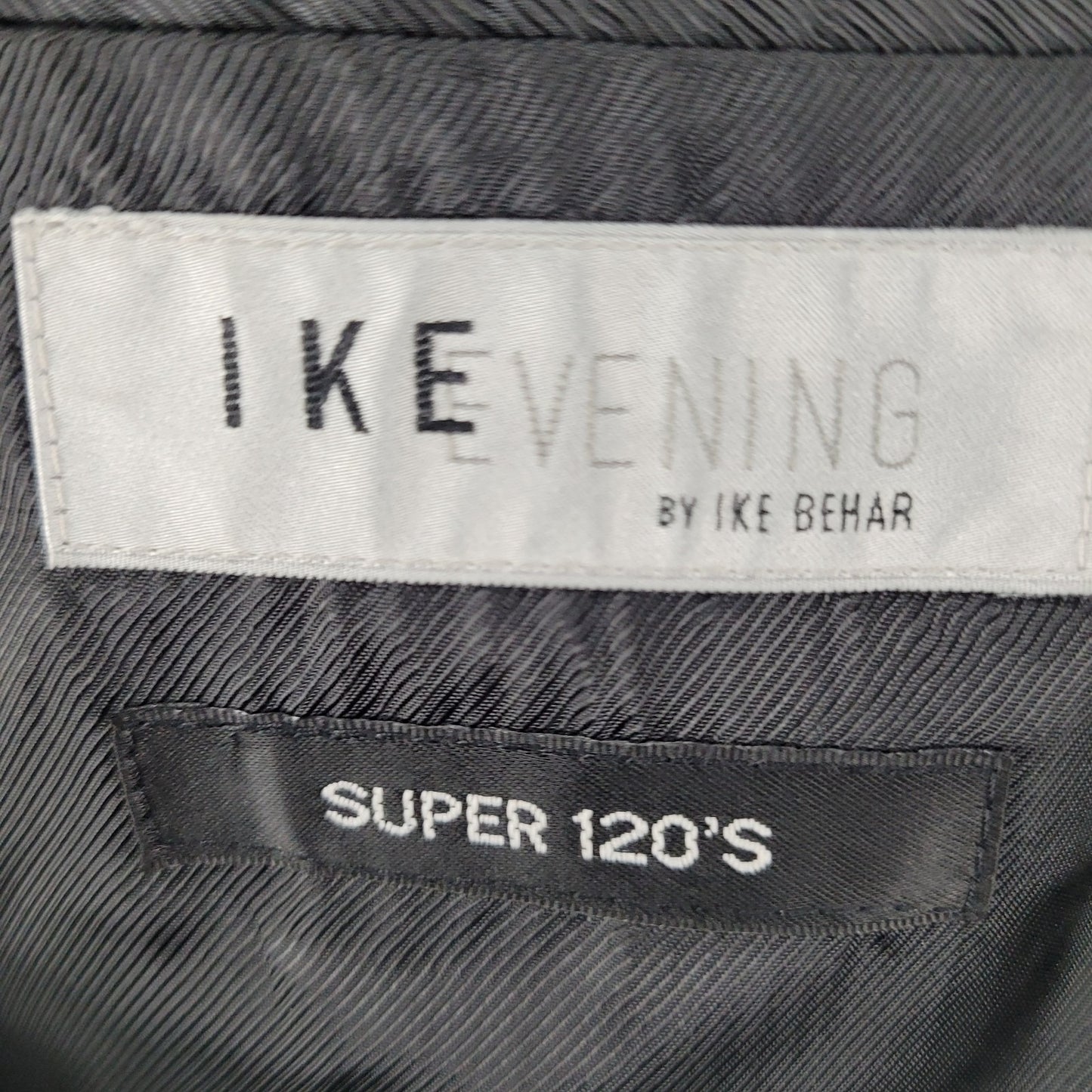 Ike Evening Black 100% Wool Super 120's Slim Fit Full Tuxedo Suit 39S (33-35x29)