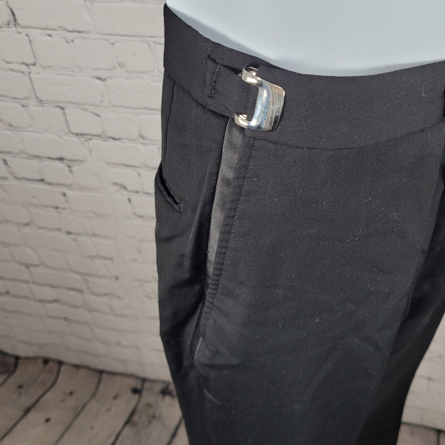 Ike Evening Black 100% Wool Super 120's Slim Fit Full Tuxedo Suit 39S (33-35x29)