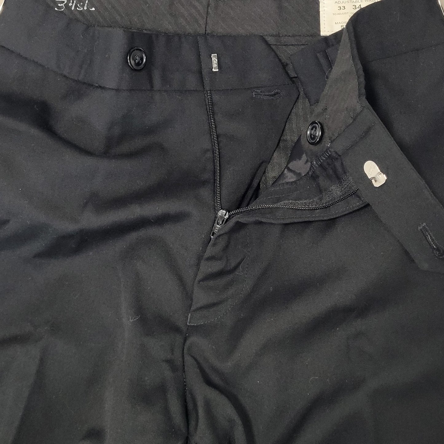 Ike Evening Black 100% Wool Super 120's Slim Fit Full Tuxedo Suit 39S (33-35x29)