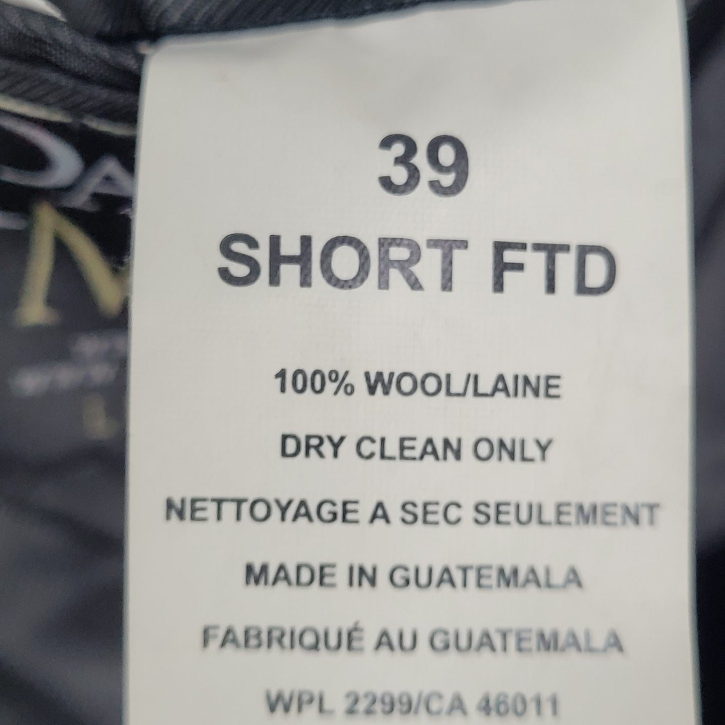 Ike Evening Black 100% Wool Super 120's Slim Fit Full Tuxedo Suit 39S (33-35x29)