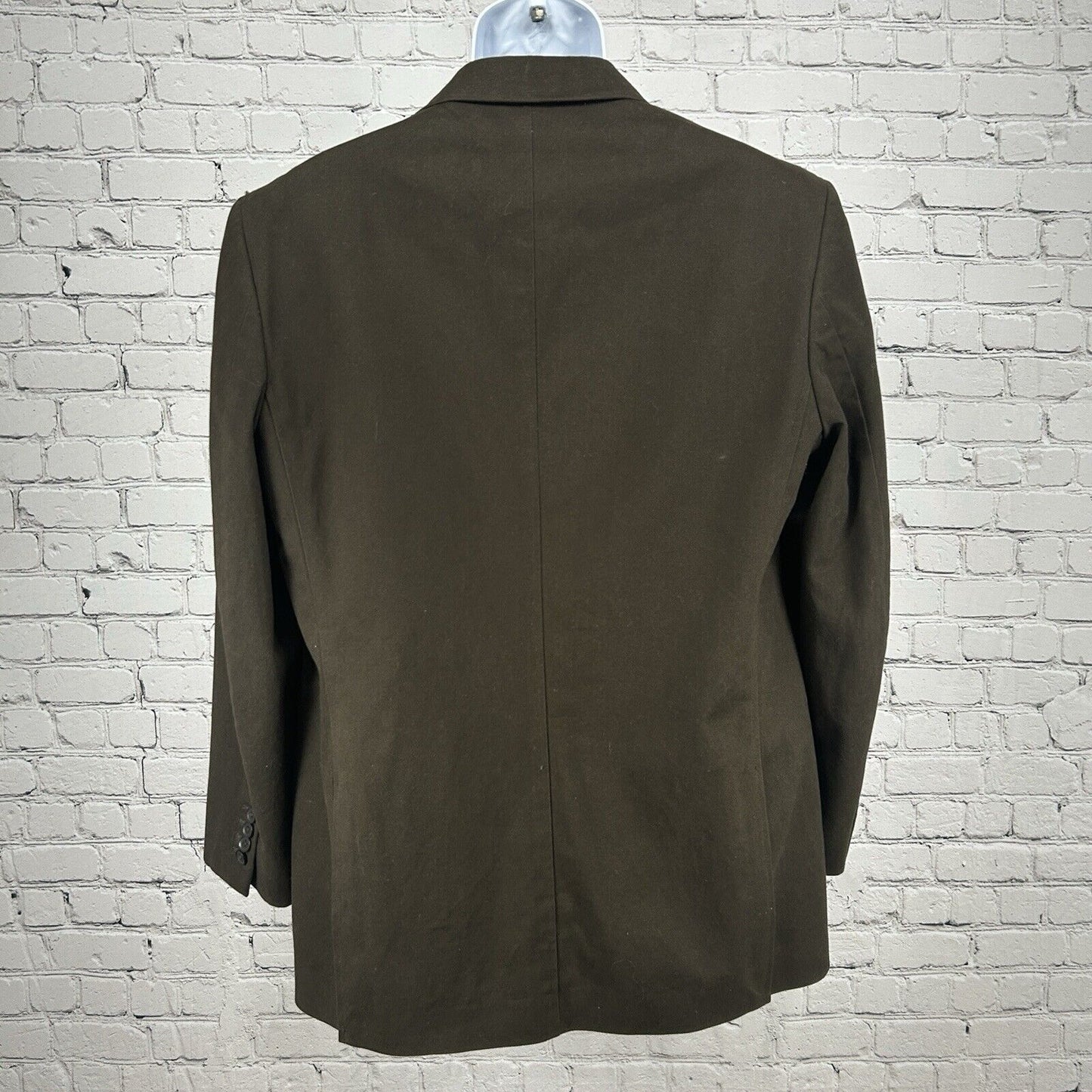 Stafford Signature Brown Cotton 2 Button Double Vented Sport Coat Men’s Size 42