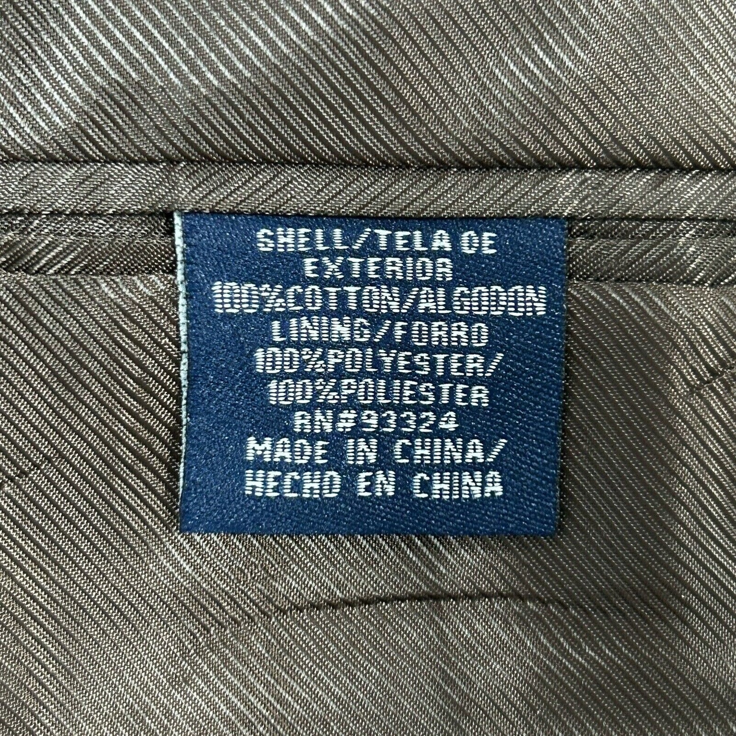 Stafford Signature Brown Cotton 2 Button Double Vented Sport Coat Men’s Size 42