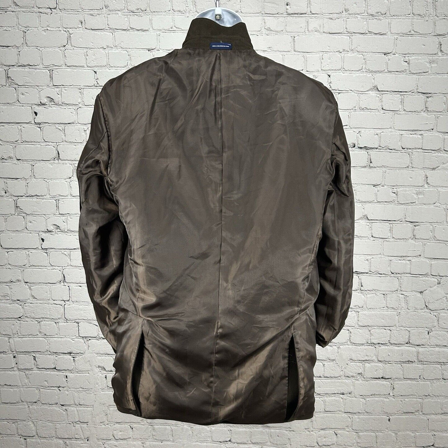 Stafford Signature Brown Cotton 2 Button Double Vented Sport Coat Men’s Size 42