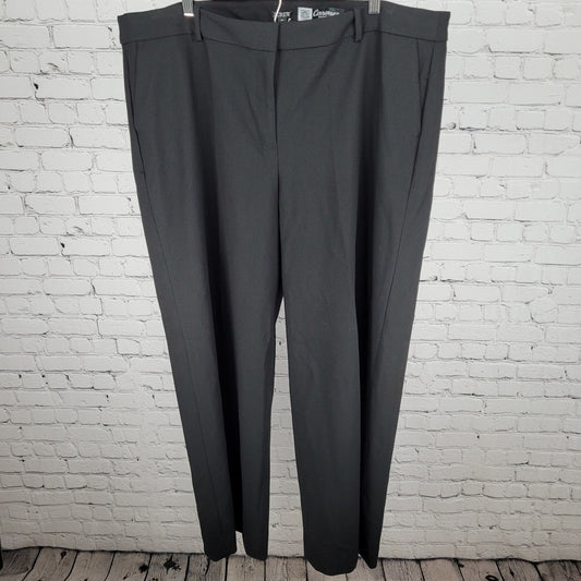 NWT J.CREW Carreman Black France Designed High Rise Dress Pants Size 22 (44x32)