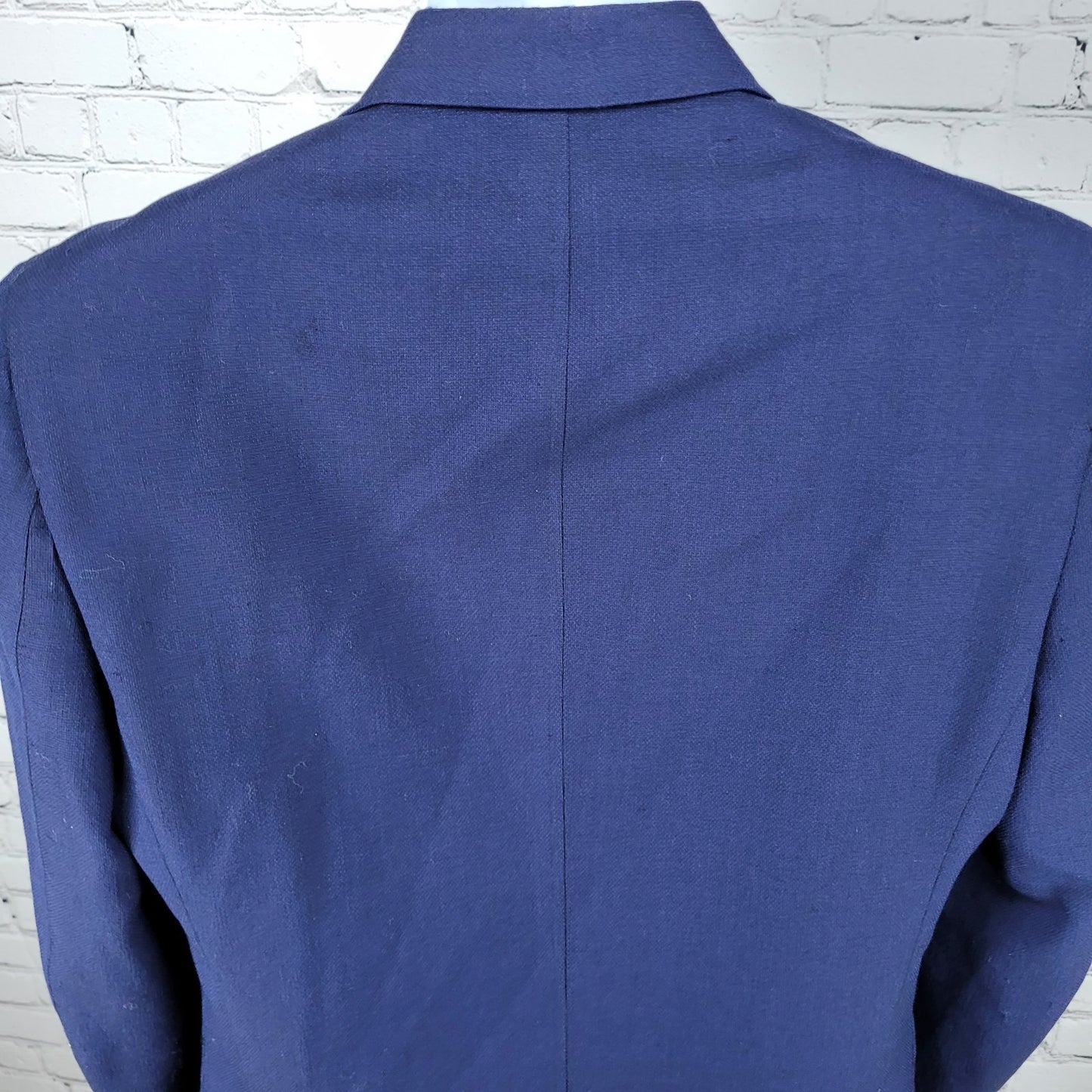 Saks Fifth Avenue Blue 100% Wool 2 Button Notch Blazer Sport Coat Size Medium M