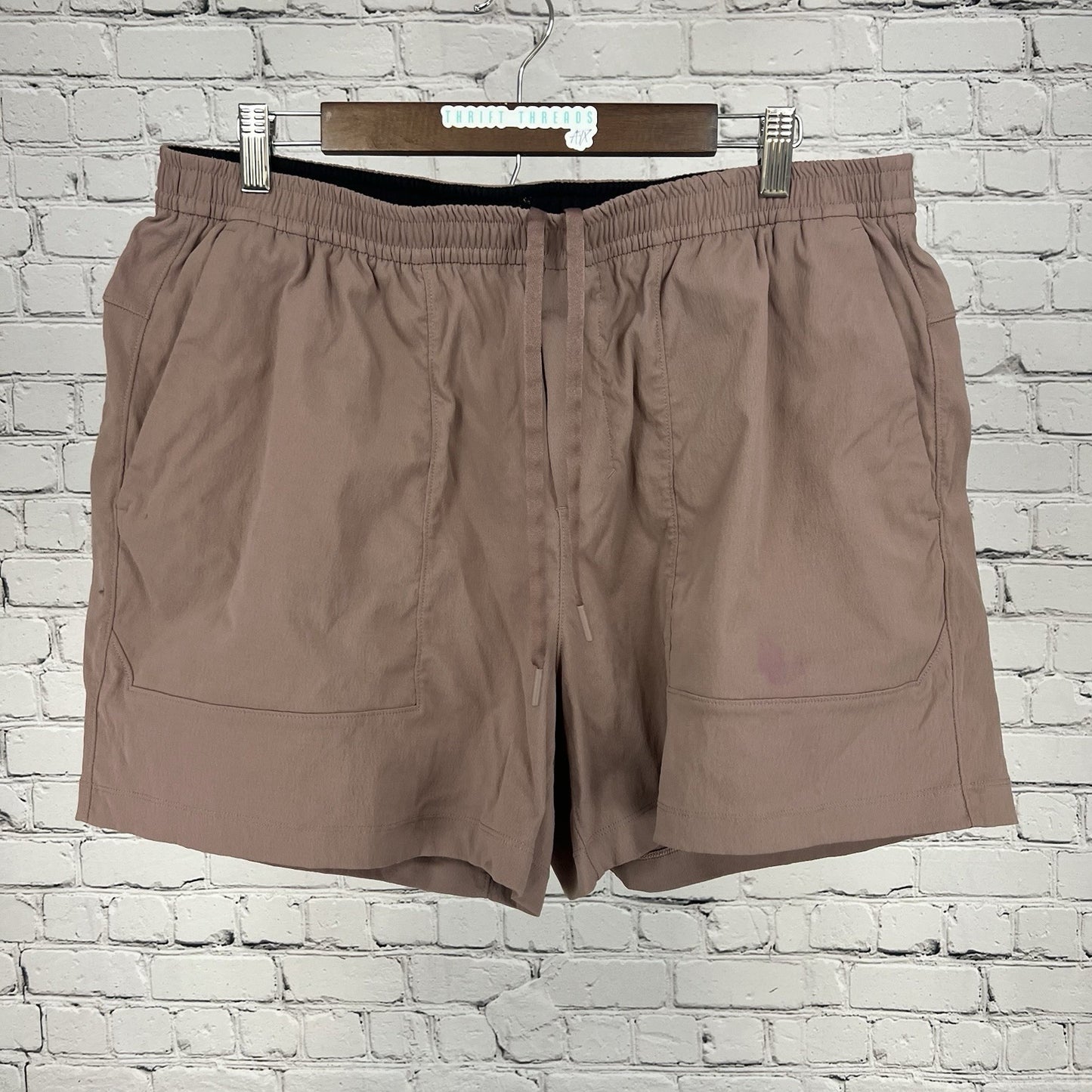 Lululemon Purple Maeve Elastic Waist Drawstring Casual Shorts Pockets Women XXL