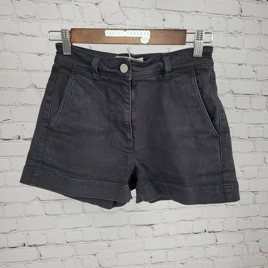 Everlane Black Cotton Stretch Mid Rise Shorts Size 00 (24x3)