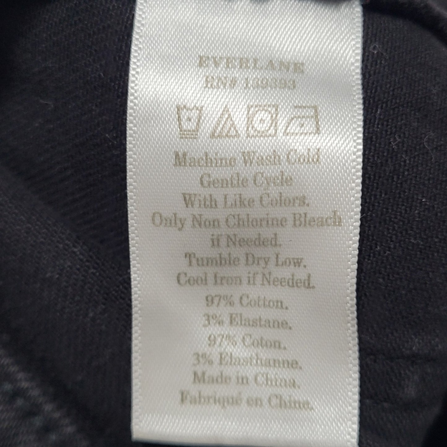 Everlane Black Cotton Stretch Mid Rise Shorts Size 00 (24x3)