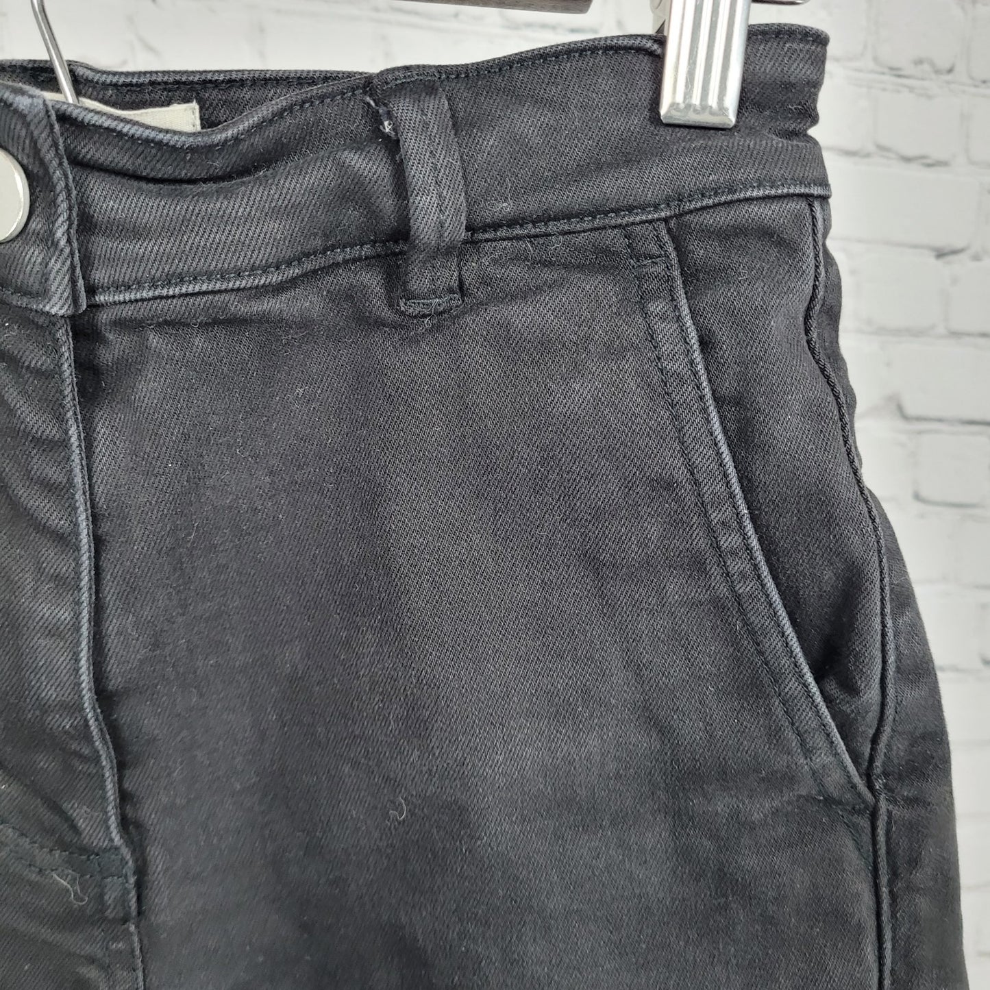 Everlane Black Cotton Stretch Mid Rise Shorts Size 00 (24x3)