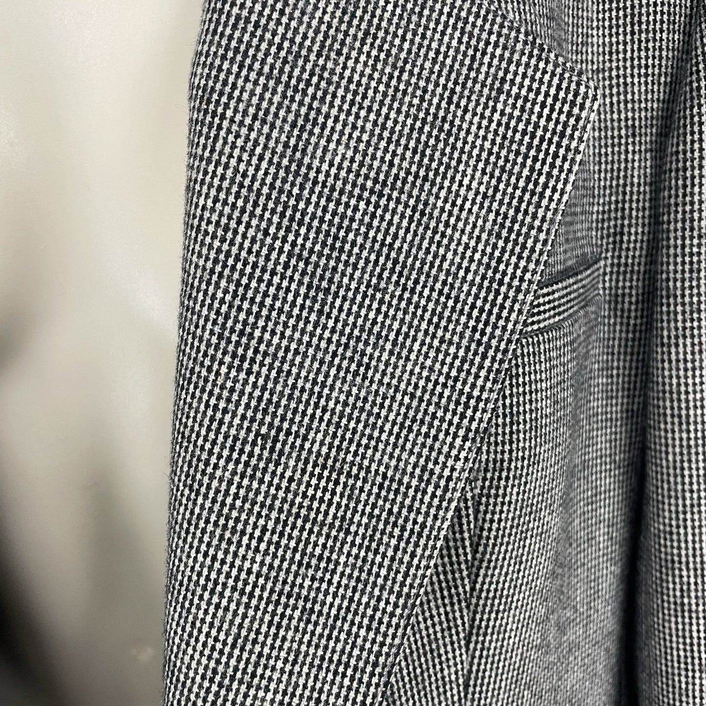 VTG Evan Picone Black & White Blazer Pleated Skirt Suit Set USA Made Size 12/14