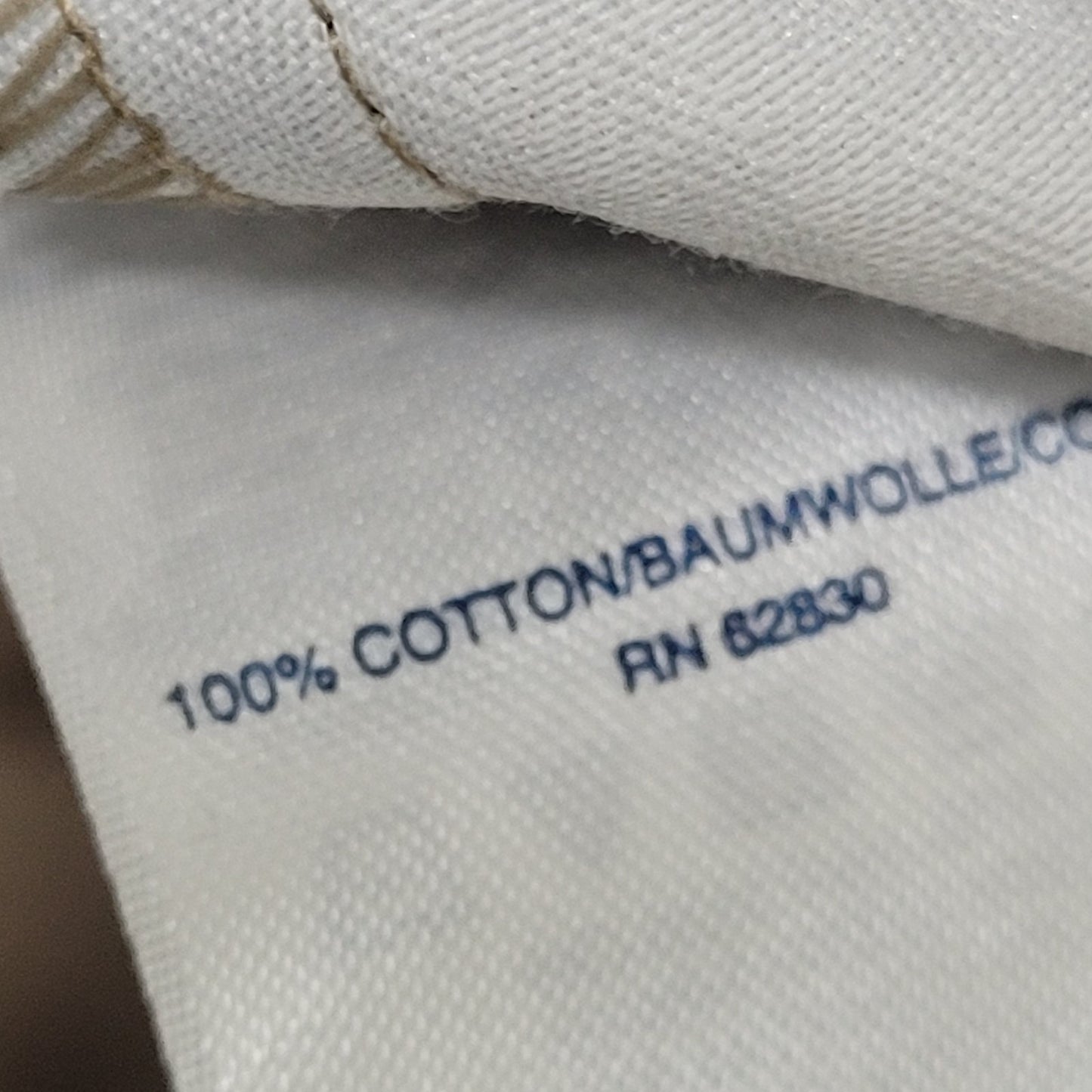 Lands' End Tan 100% Cotton Traditional Fit Straight Leg Chino Pants 48/T (48x31)