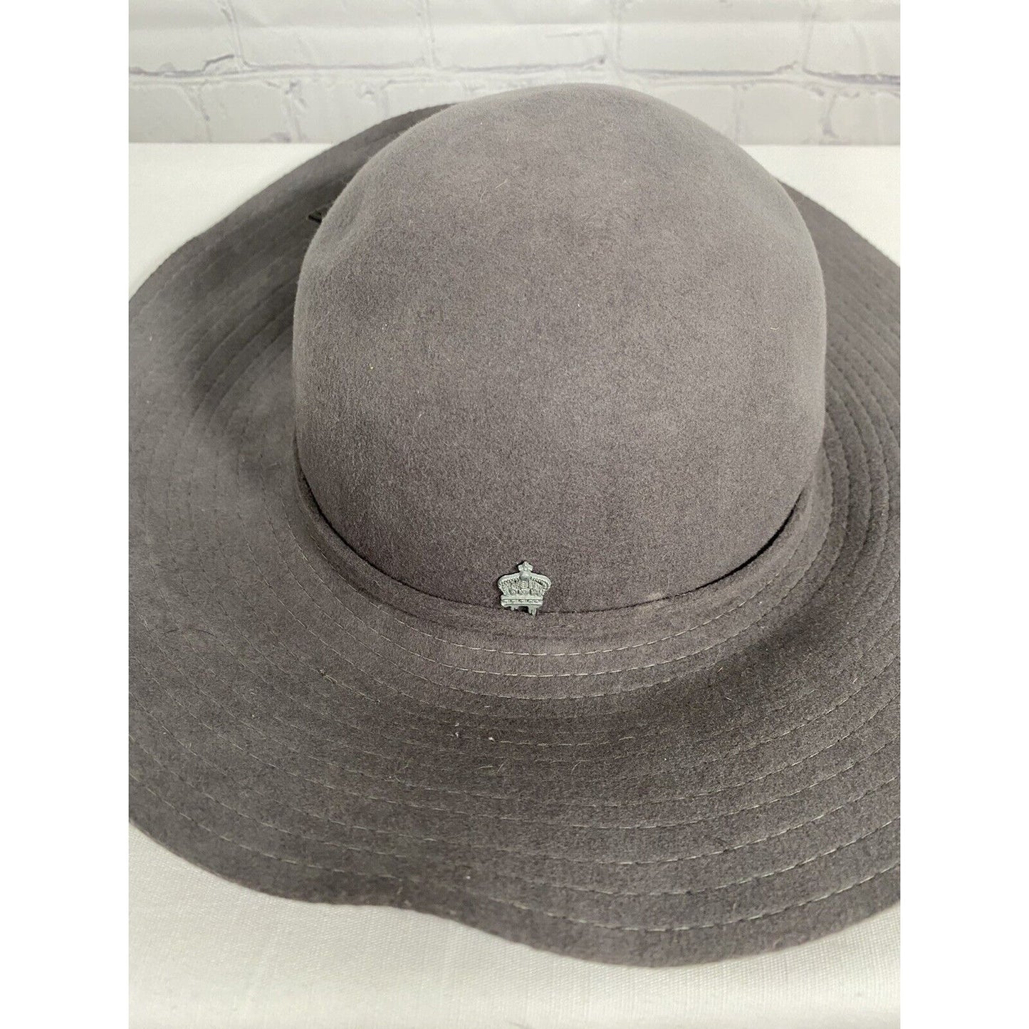 Christy’s Crown Collection By Tony Merenda 100% Wool Gray Sun Hat One Size