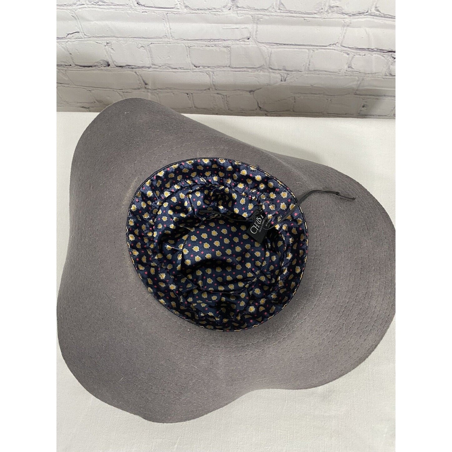 Christy’s Crown Collection By Tony Merenda 100% Wool Gray Sun Hat One Size