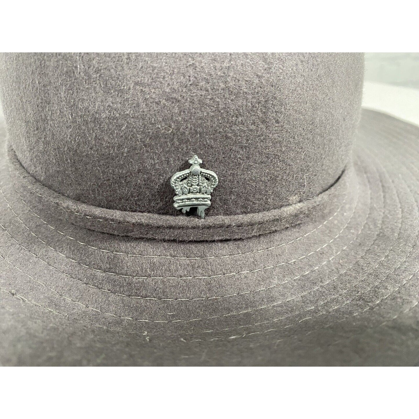 Christy’s Crown Collection By Tony Merenda 100% Wool Gray Sun Hat One Size