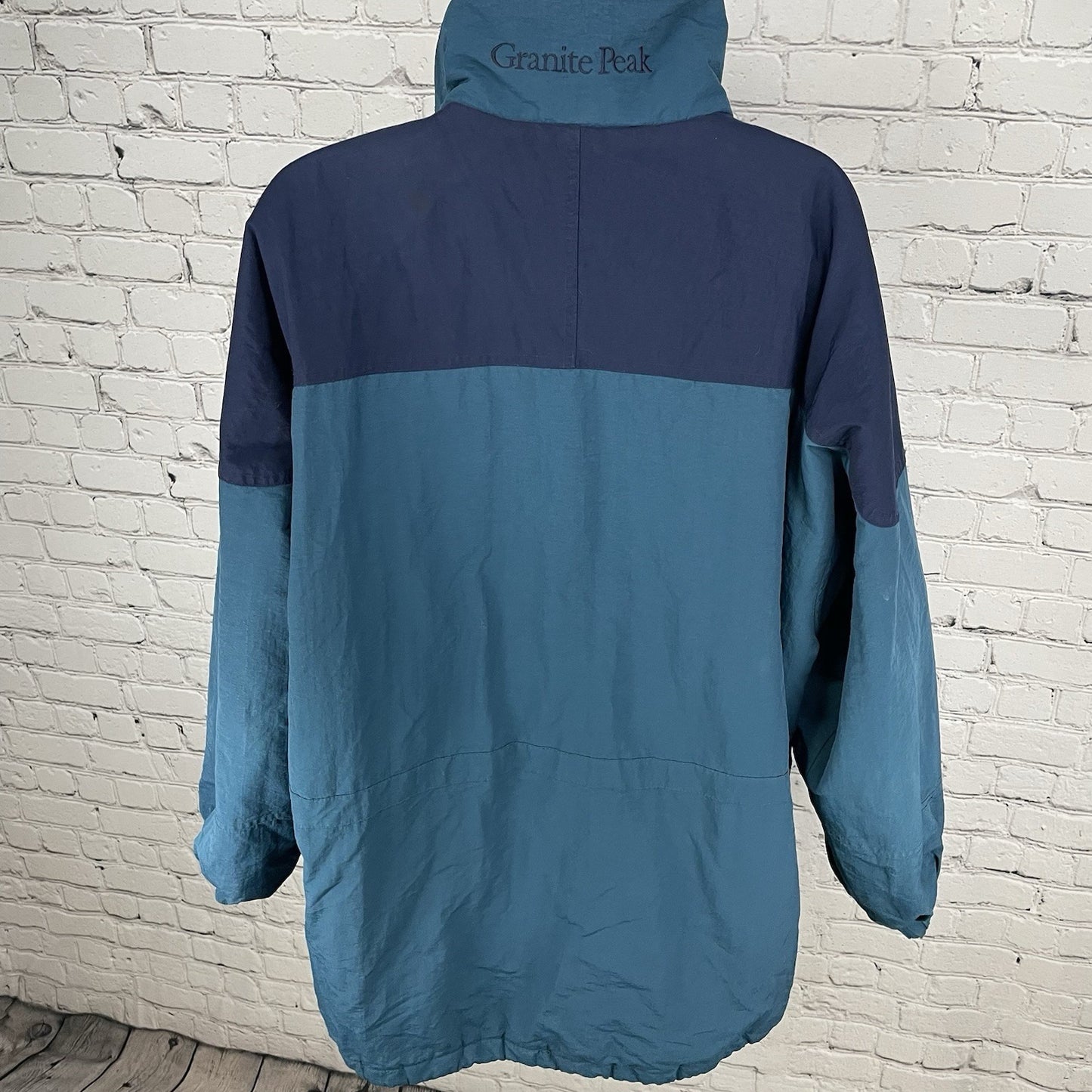 VTG Columbia Blue Granite Peak Multiple Zipped Pockets Lined Jacket Size Large L
