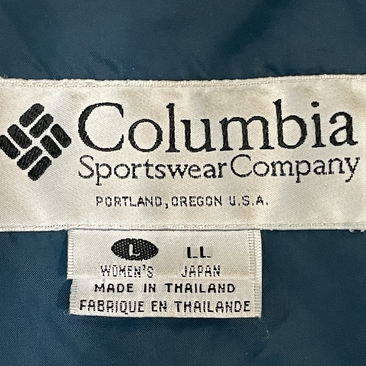 VTG Columbia Blue Granite Peak Multiple Zipped Pockets Lined Jacket Size Large L
