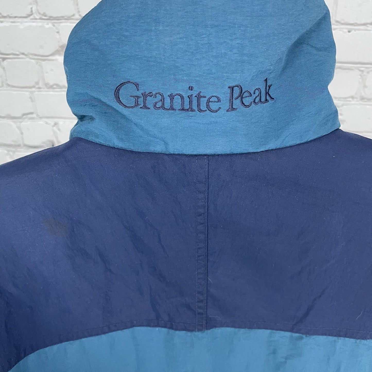 VTG Columbia Blue Granite Peak Multiple Zipped Pockets Lined Jacket Size Large L