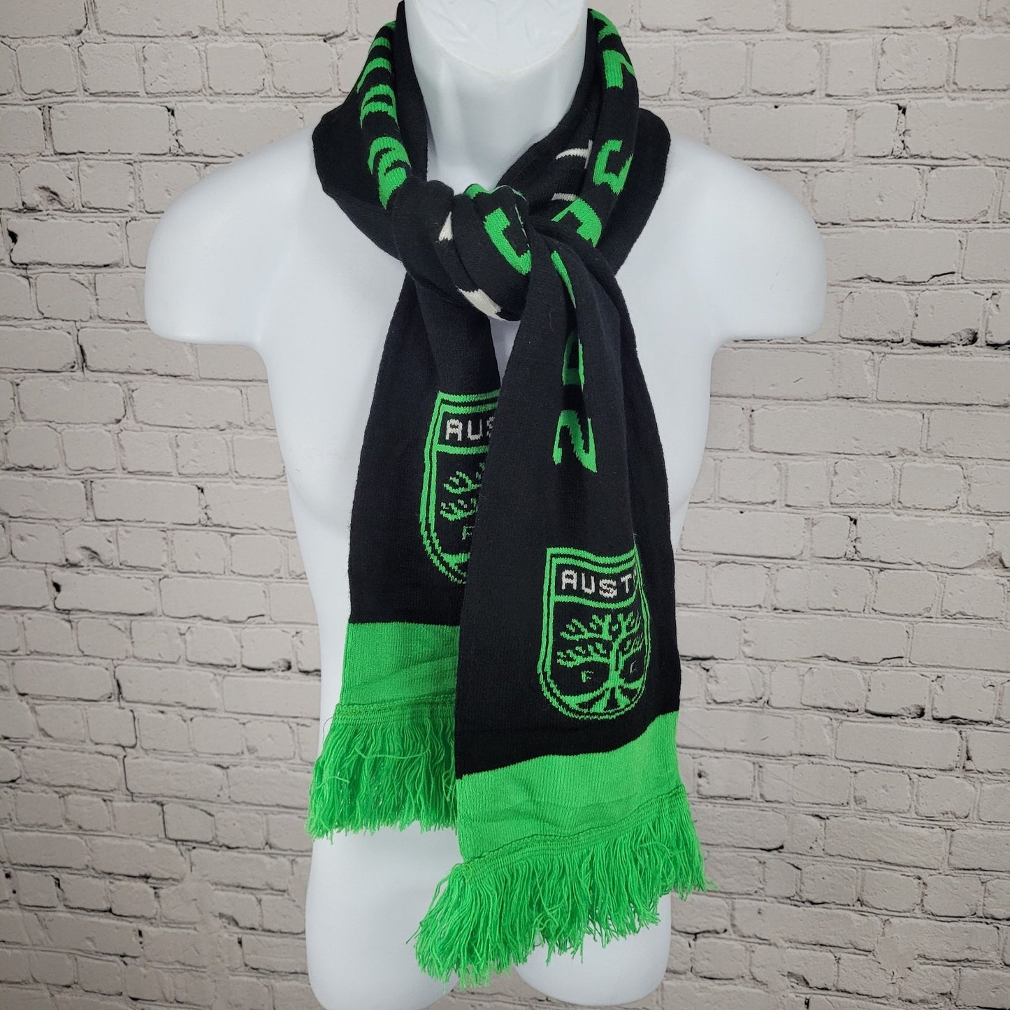 Austin FC 2021 Inaugural Season The Oak Collective Verde Listos Black Scarf