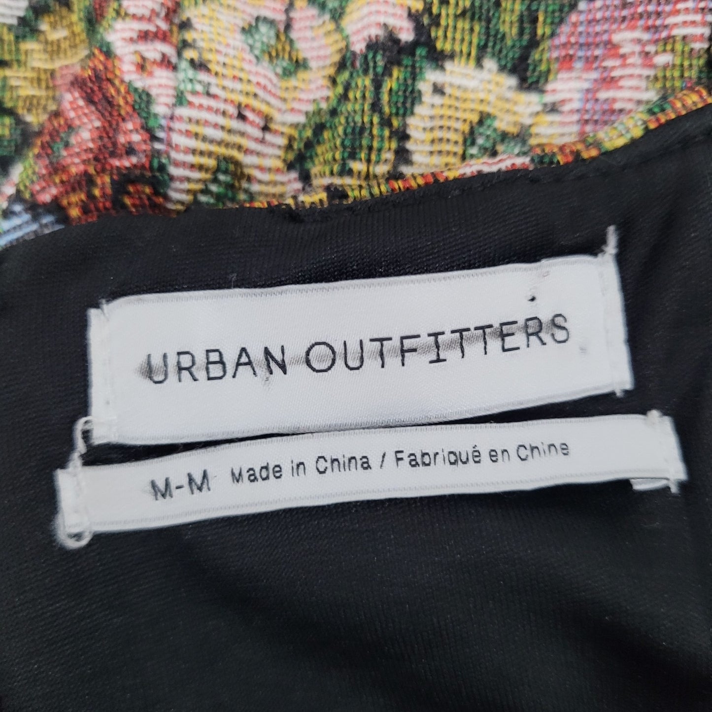 Urban Outfitters Multicolor Woven Floral Strappy Stretch Mini Dress Medium M