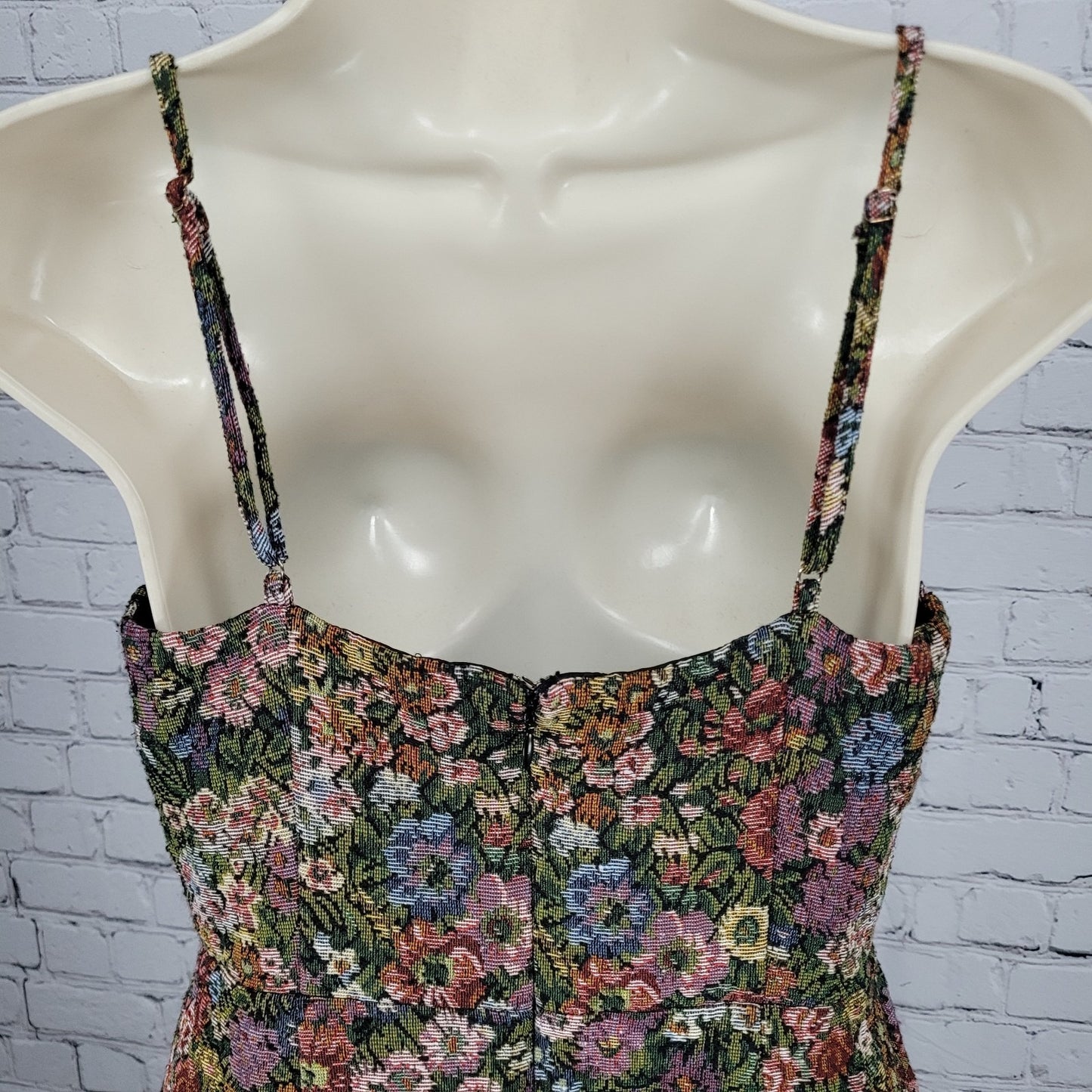 Urban Outfitters Multicolor Woven Floral Strappy Stretch Mini Dress Medium M