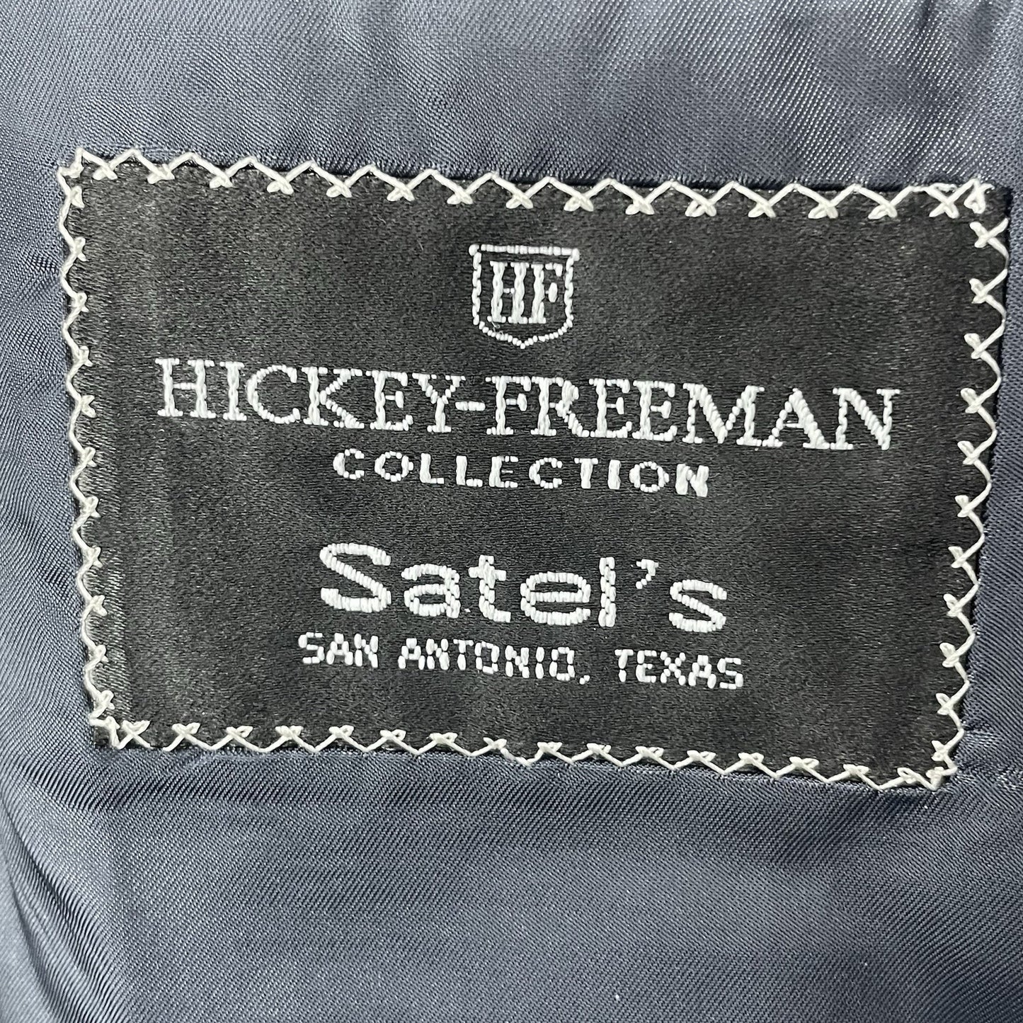 Hickey Freeman Grey Wool 2 Button Vented Blazer Sport Coat USA Made Size 44L