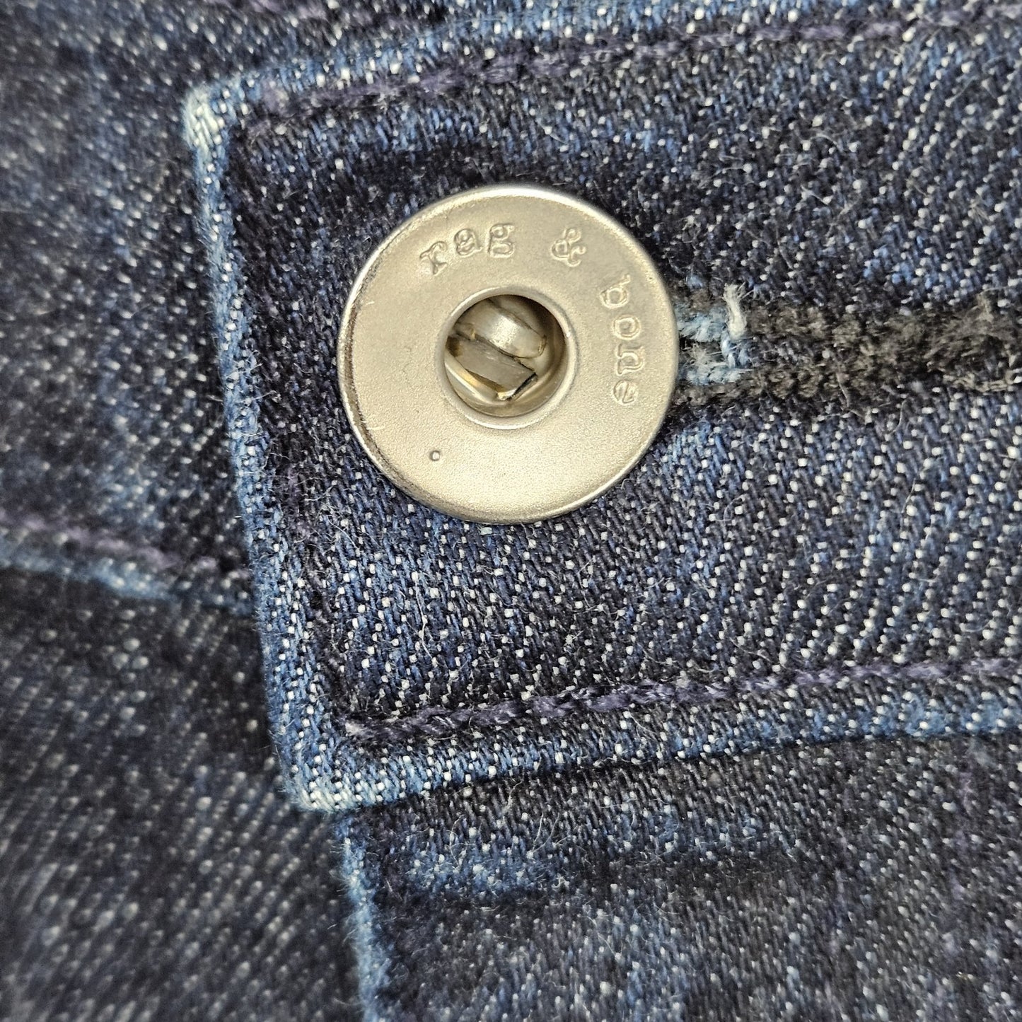 Rag & Bone Blue Dre Dark Wash Denim Mid Rise Skinny Jeans USA 27 (30x27.5)