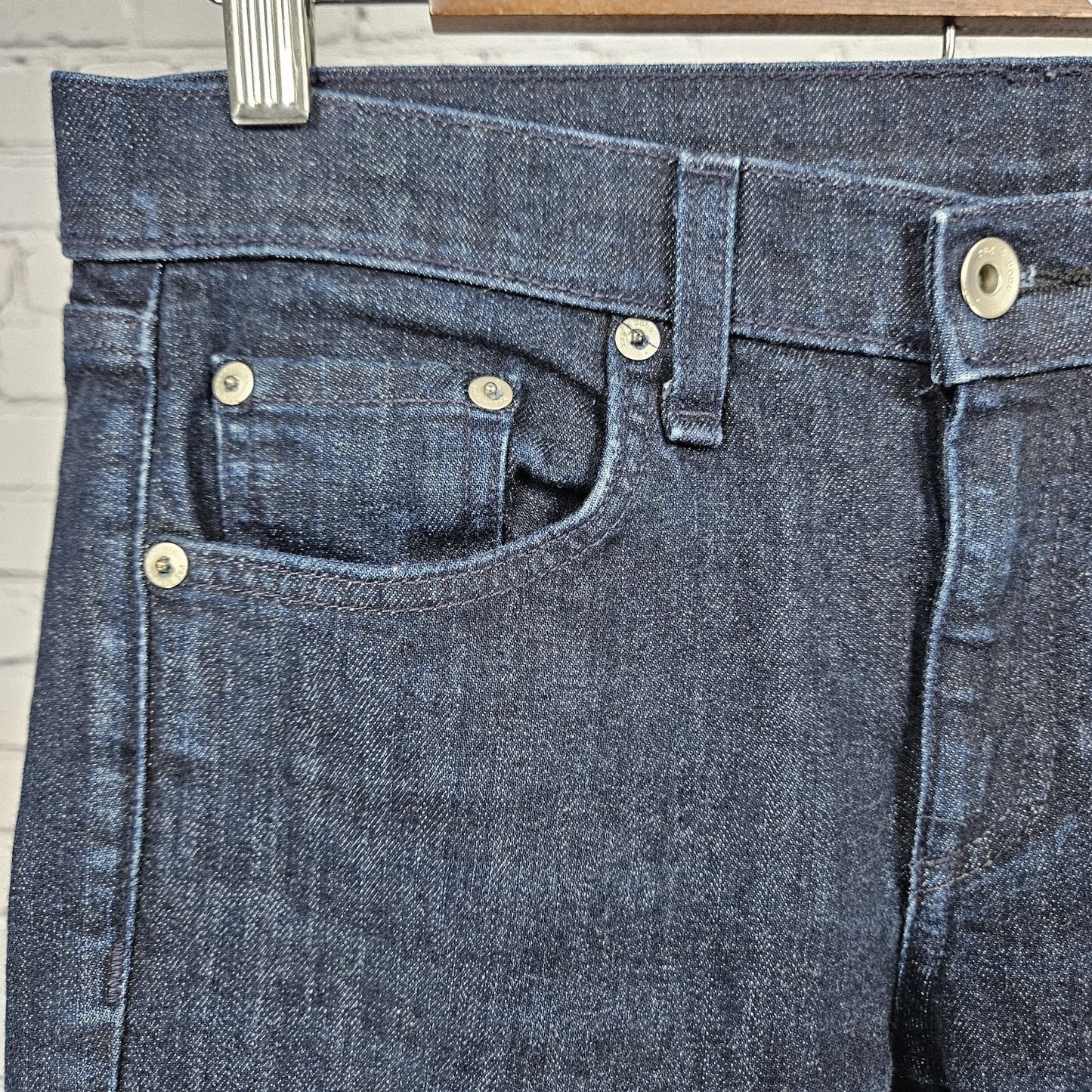 Rag & Bone Blue Dre Dark Wash Denim Mid Rise Skinny Jeans USA 27 (30x27.5)