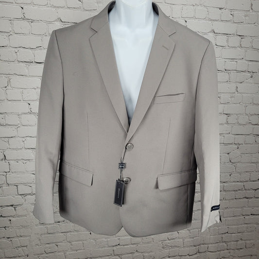 NWT Braveman Grey Slim Fit 2 Button Double Vent Blazer Suit Jacket Size 44S