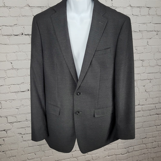 Calvin Klein Grey 2 Botton Double Vented Notch Blazer Sport Coat Size 40L