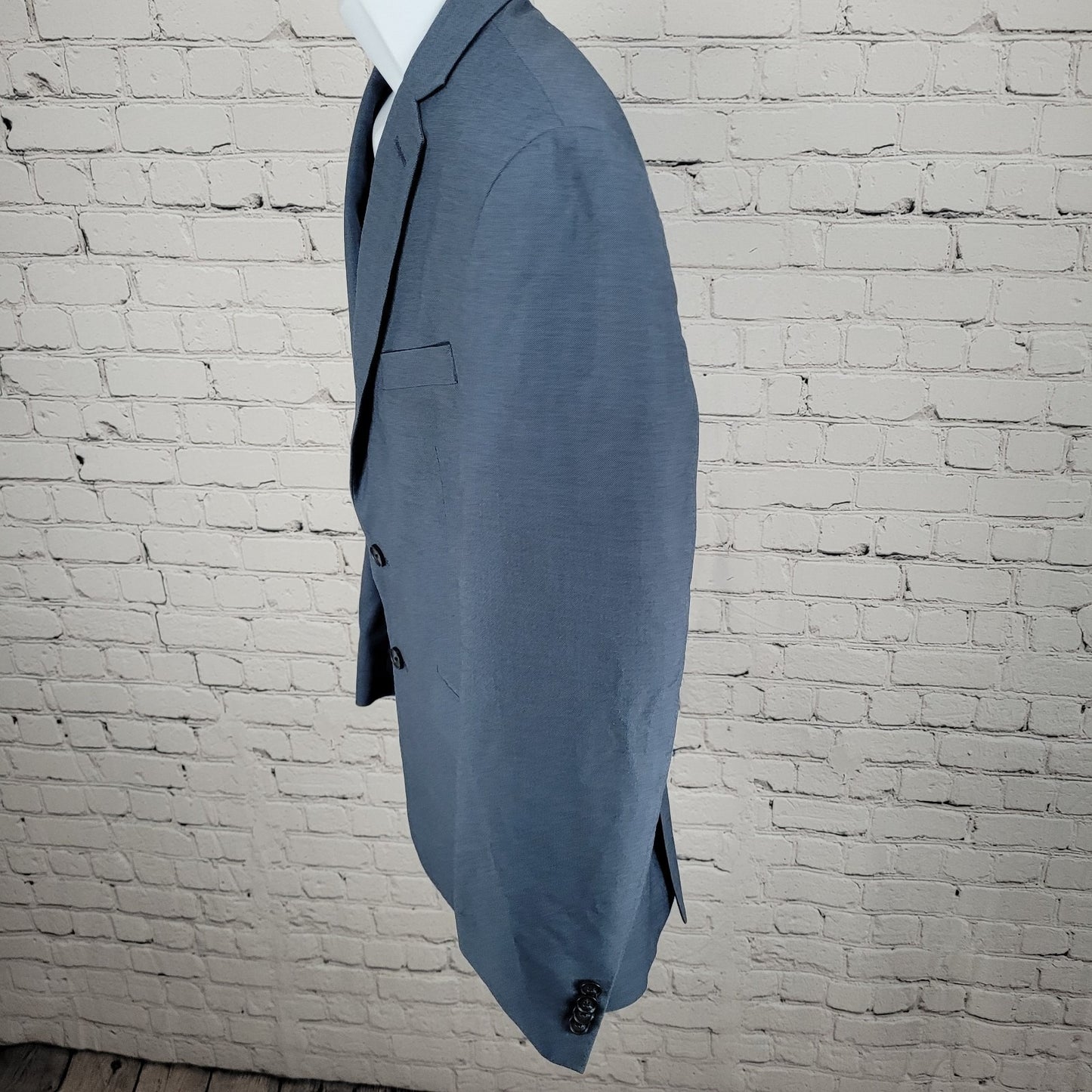 Kenneth Cole Reaction Blue 2 Button Vented Blazer Sport Coat Size 40S