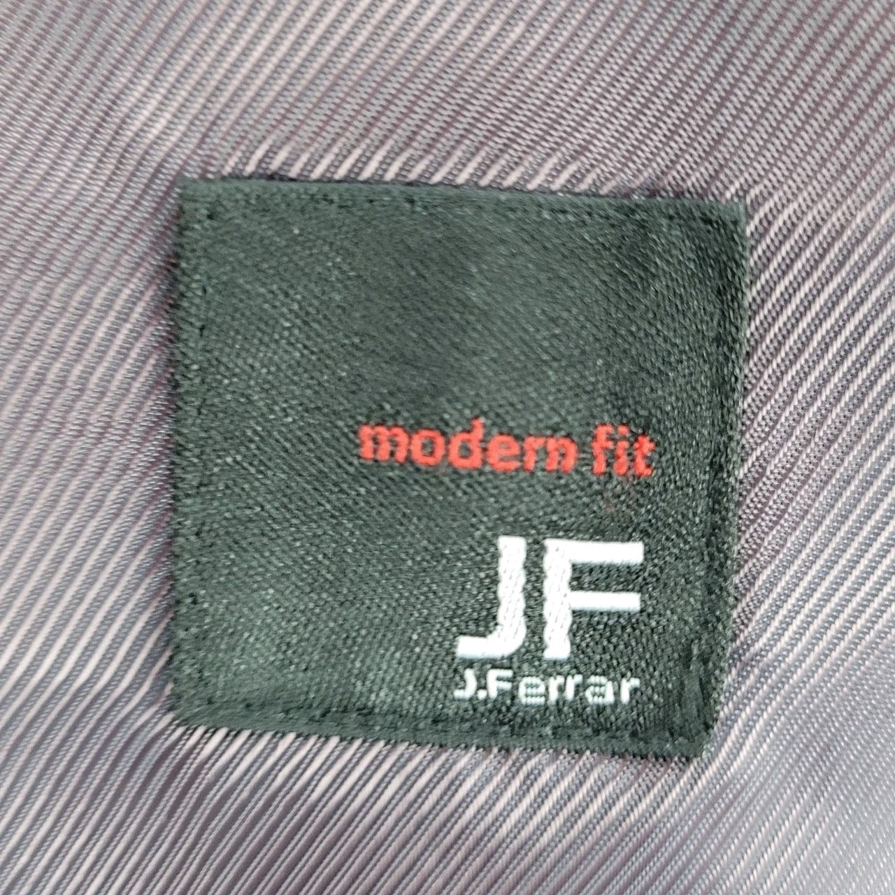 J. Ferrar Black Striped Modern Fit 2 Button Peak Double Vented Blazer Size 42R