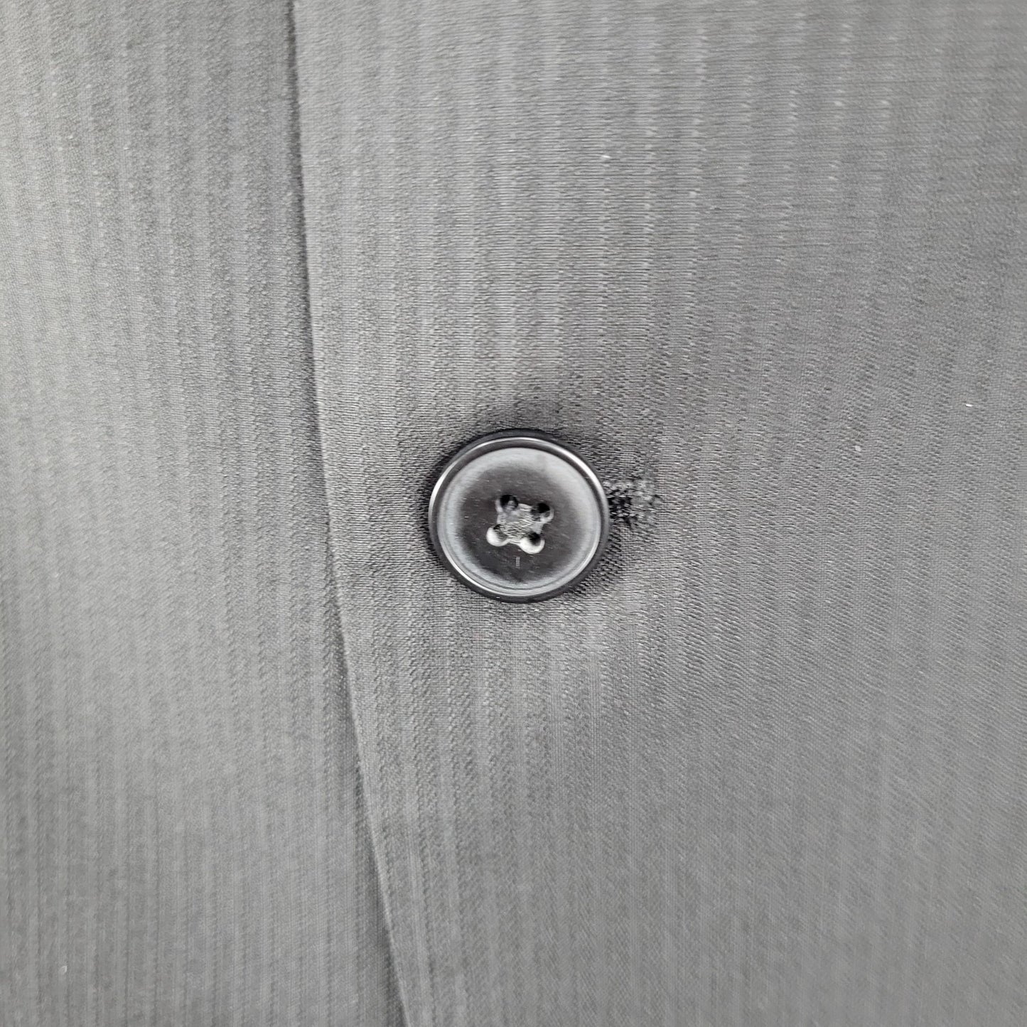 J. Ferrar Black Striped Modern Fit 2 Button Peak Double Vented Blazer Size 42R