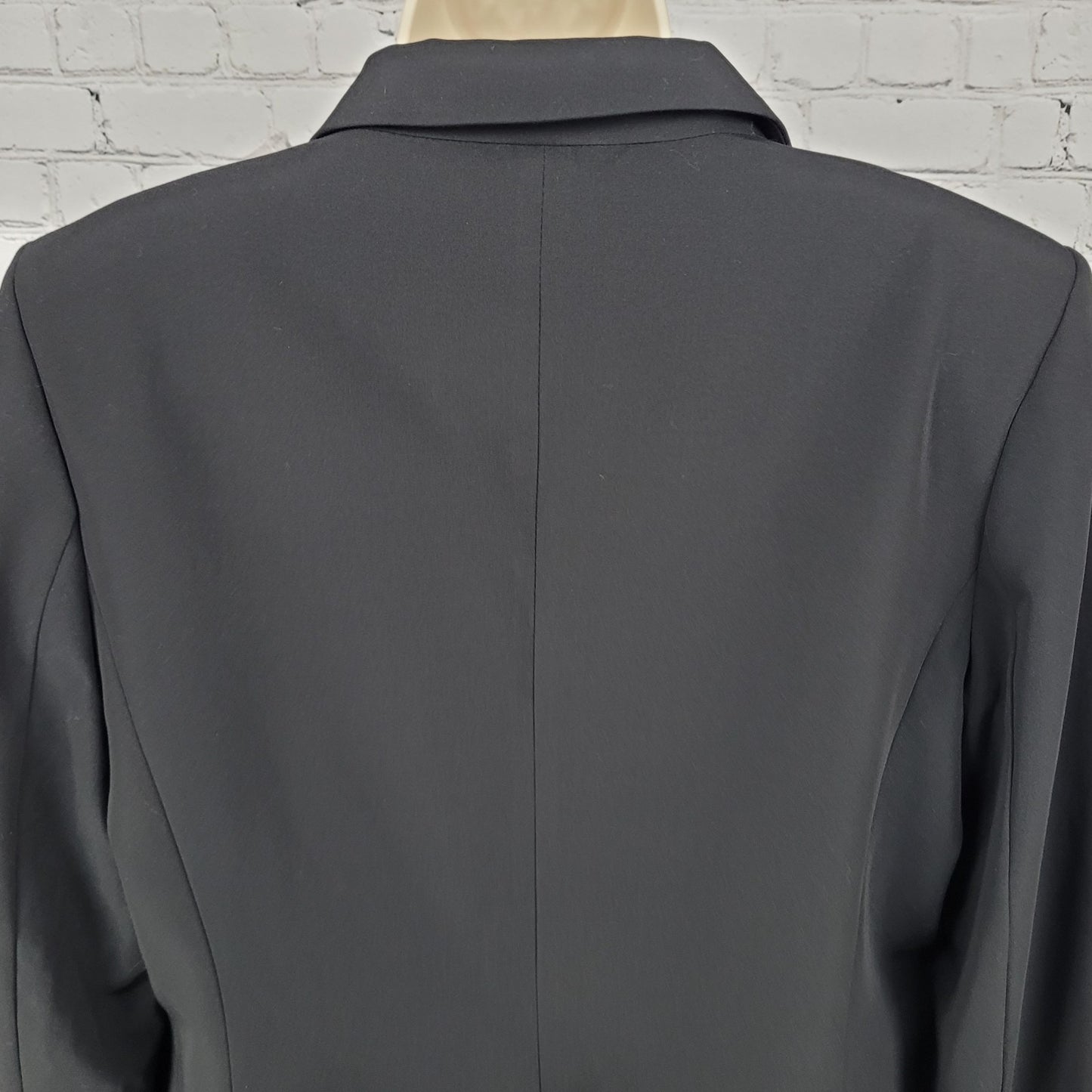 Tommy Hilfiger Black Stretch 1 Button Vented Peak Blazer Suit Jacket 14