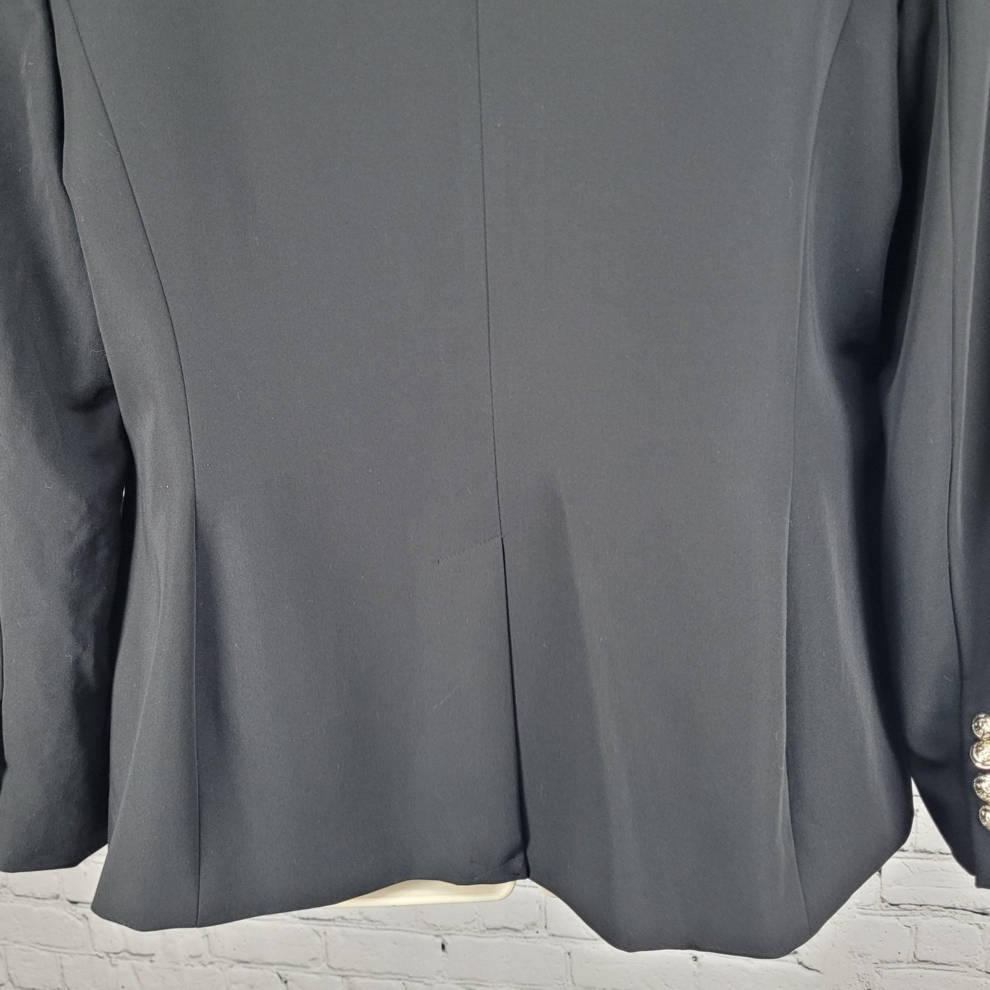 Tommy Hilfiger Black Stretch 1 Button Vented Peak Blazer Suit Jacket 14