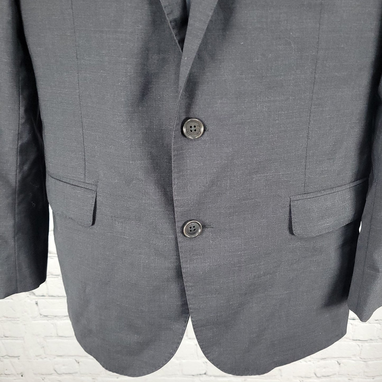 Brooks Brothers Grey Wool Blend Explorer Regent Fit Notch Blazer Sport Coat 38S