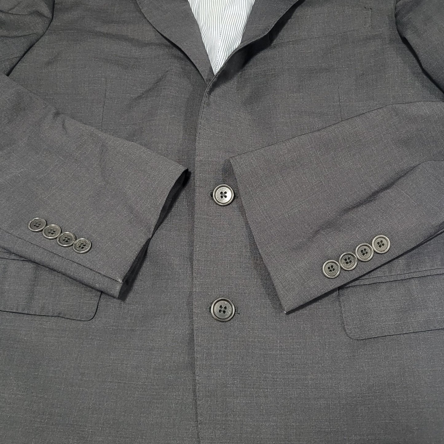 Brooks Brothers Grey Wool Blend Explorer Regent Fit Notch Blazer Sport Coat 38S