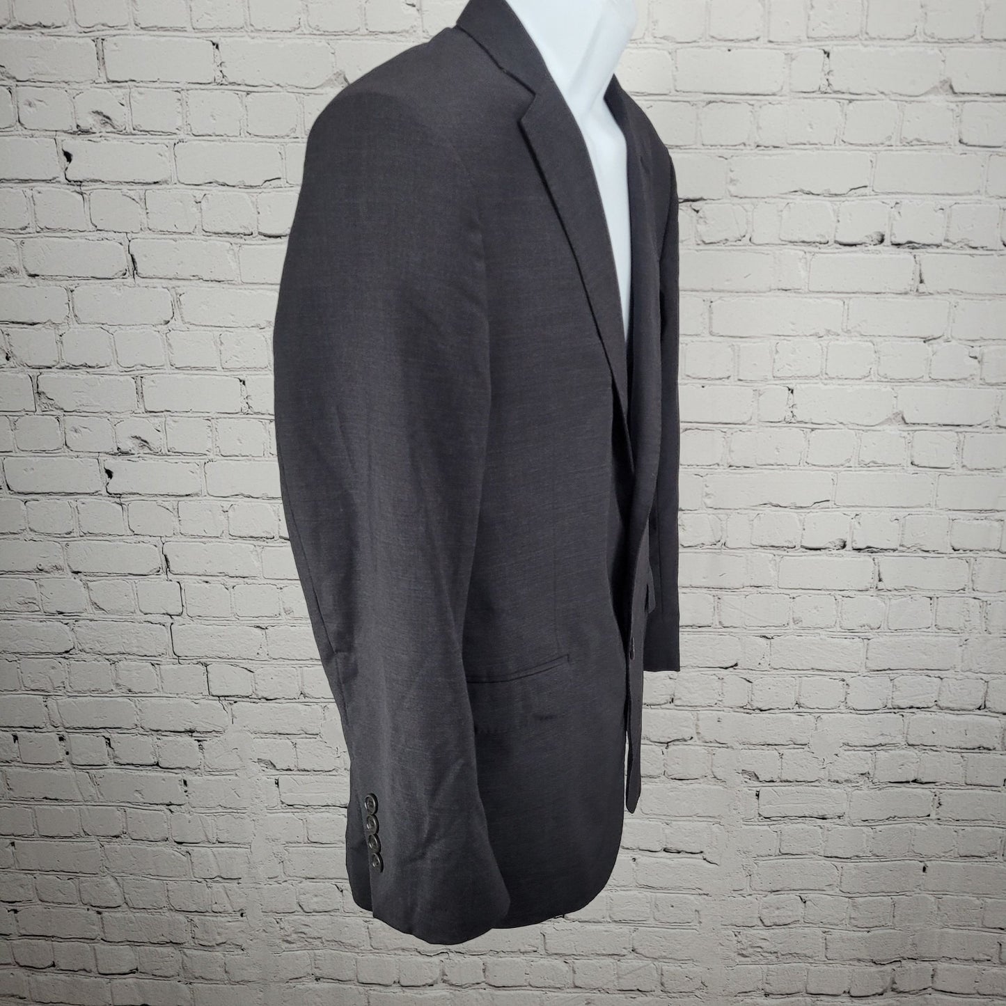 Brooks Brothers Grey Wool Blend Explorer Regent Fit Notch Blazer Sport Coat 38S