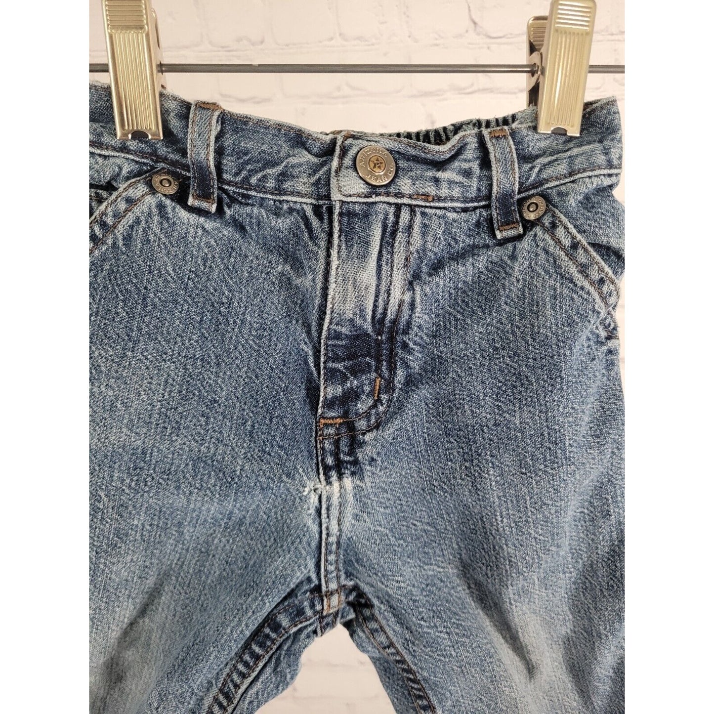 Toddler Arizona Blue Jeans 100% Cotton Elastic Waist Size 18 Months