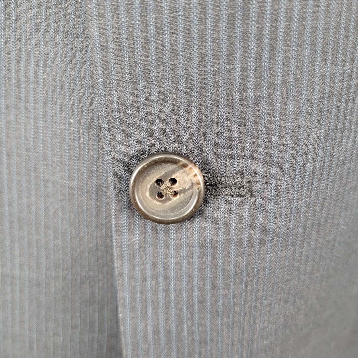 Ralph Ralph Lauren Blue 100% Wool Pinstriped 2 Button Blazer Sport Coat Size 46R
