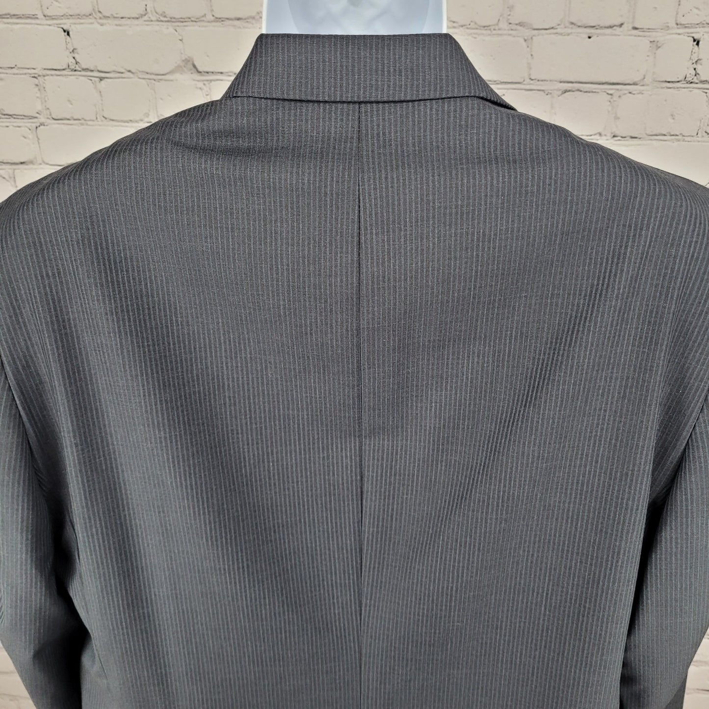 Ralph Ralph Lauren Blue 100% Wool Pinstriped 2 Button Blazer Sport Coat Size 46R
