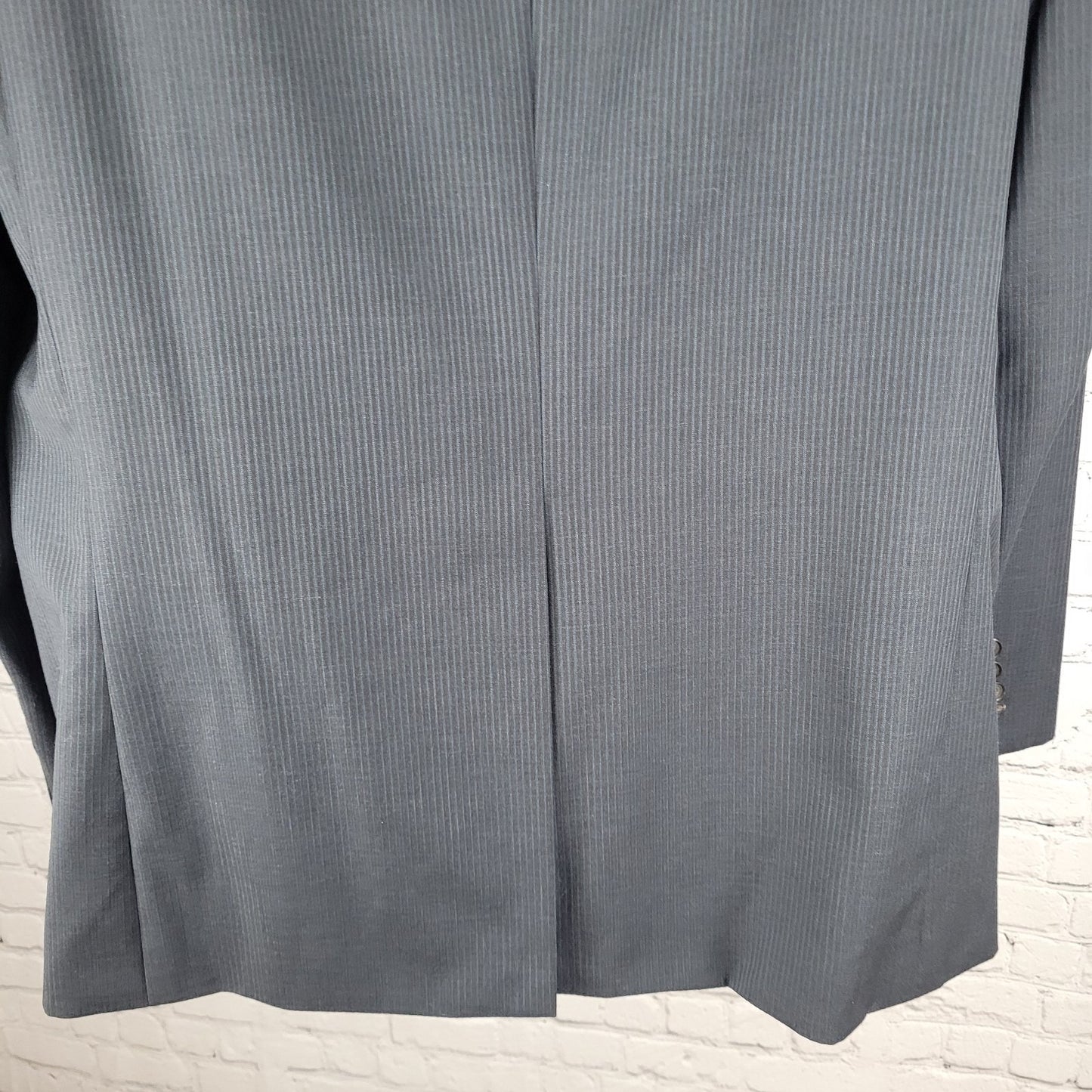 Ralph Ralph Lauren Blue 100% Wool Pinstriped 2 Button Blazer Sport Coat Size 46R