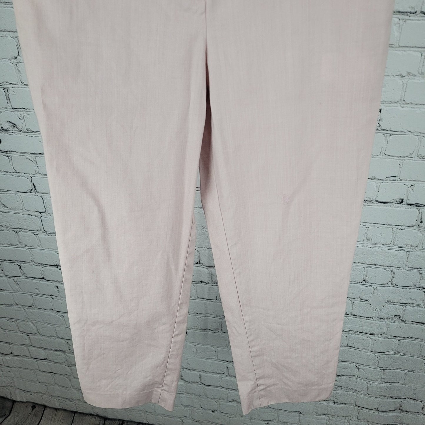 Tibi Nordstrom Pink Wool Stretch High Rise Ankle Dress Pants Size 2 (26x25)