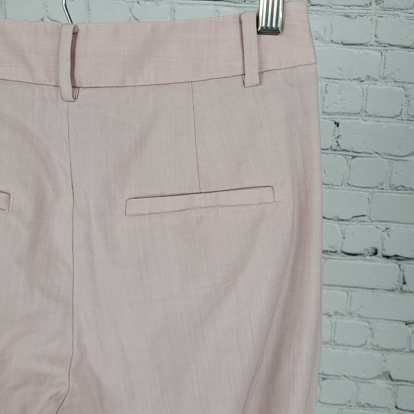 Tibi Nordstrom Pink Wool Stretch High Rise Ankle Dress Pants Size 2 (26x25)
