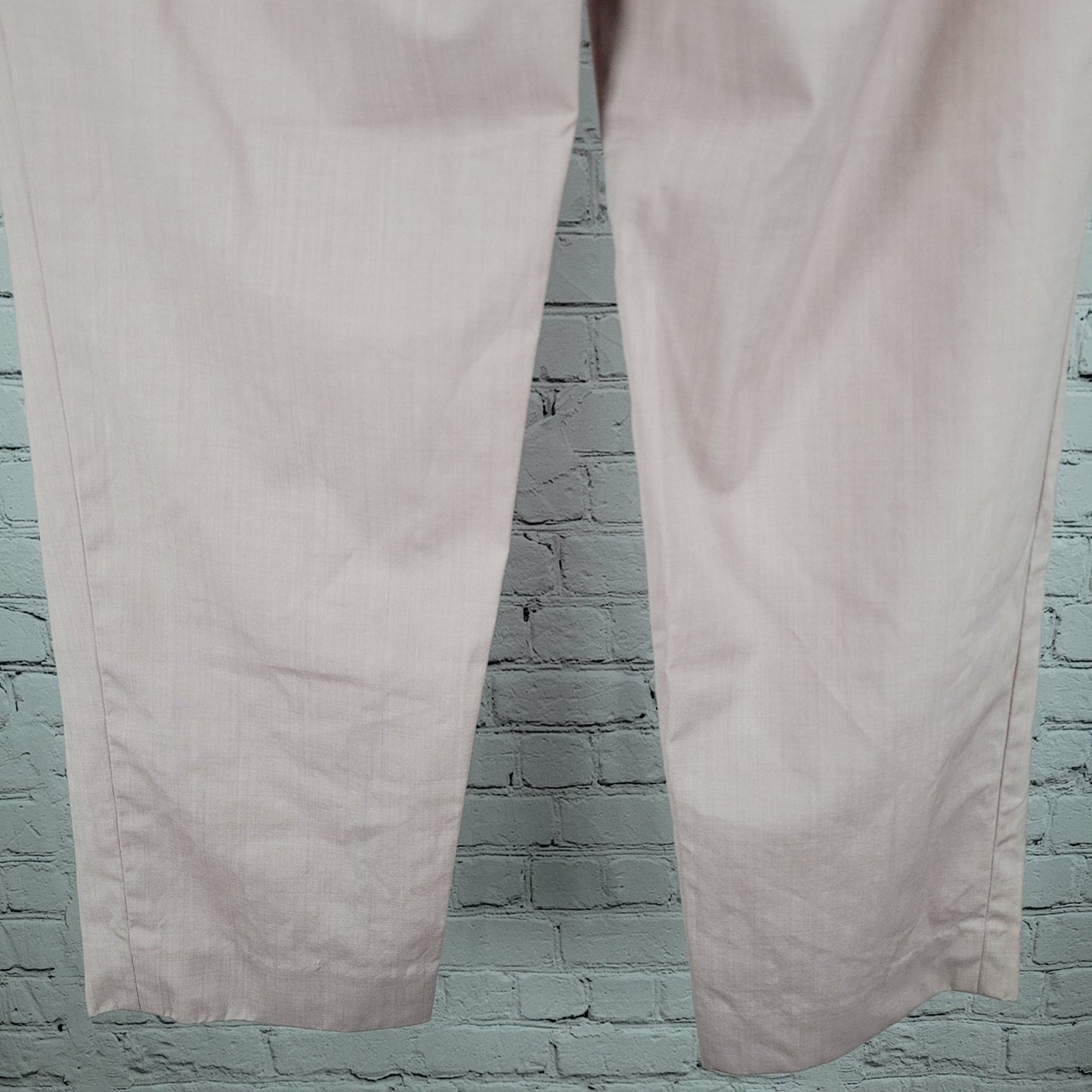 Tibi Nordstrom Pink Wool Stretch High Rise Ankle Dress Pants Size 2 (26x25)