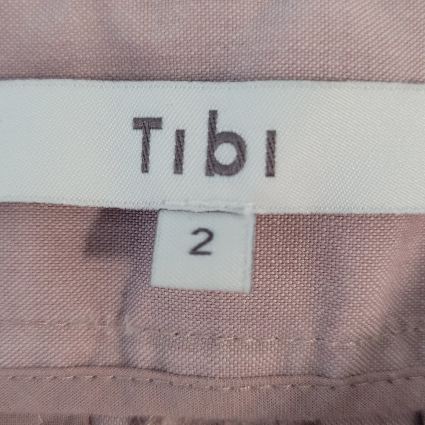 Tibi Nordstrom Pink Wool Stretch High Rise Ankle Dress Pants Size 2 (26x25)